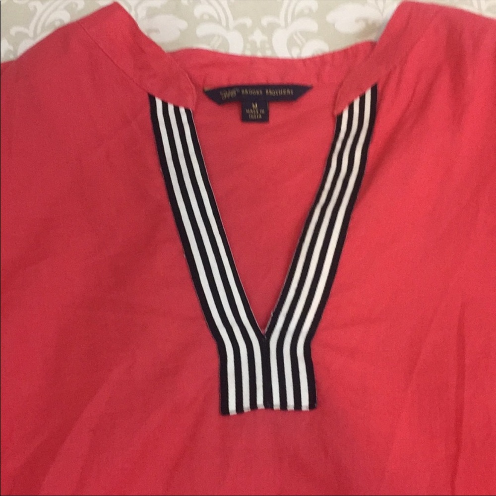 346 Brooks Brothers SZ M Beach Tunic - Picture 5 of 6
